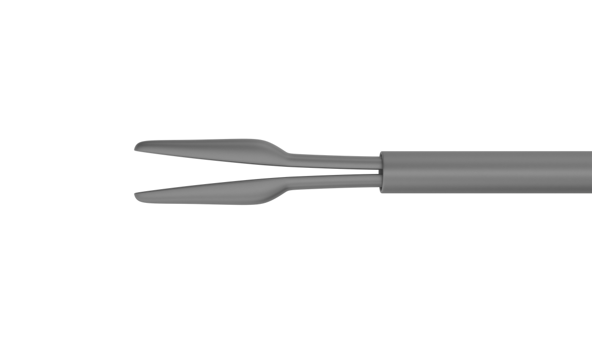 680R 12-301-25H Gripping Forceps with a Sandblasted Platform, Attached to a Universal Handle, with RUMEX Flushing System, 25 Ga