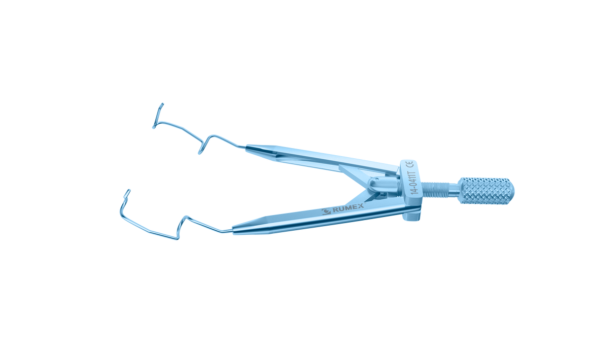 287R 14-0411T Lieberman Nasal Speculum, 14.00 mm V-Shaped Blades, Flat Branches, Adult Size, Length 70 mm, Titanium