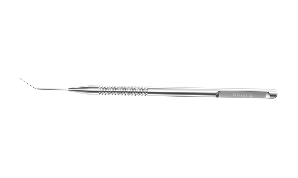 999R 5-034S Bechert Nucleus Rotator, Angled, Y-Shaped Tip, Length 121 mm, Round Handle, Stainless Steel