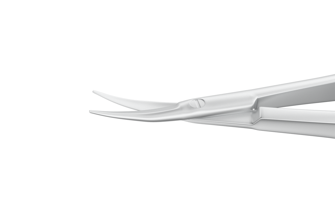 002R 11-040S Westcott Curved Tenotomy Scissors, Blunt Tips, 13.00 mm Blades, Flat Handle, Length 115 mm, Stainless Steel
