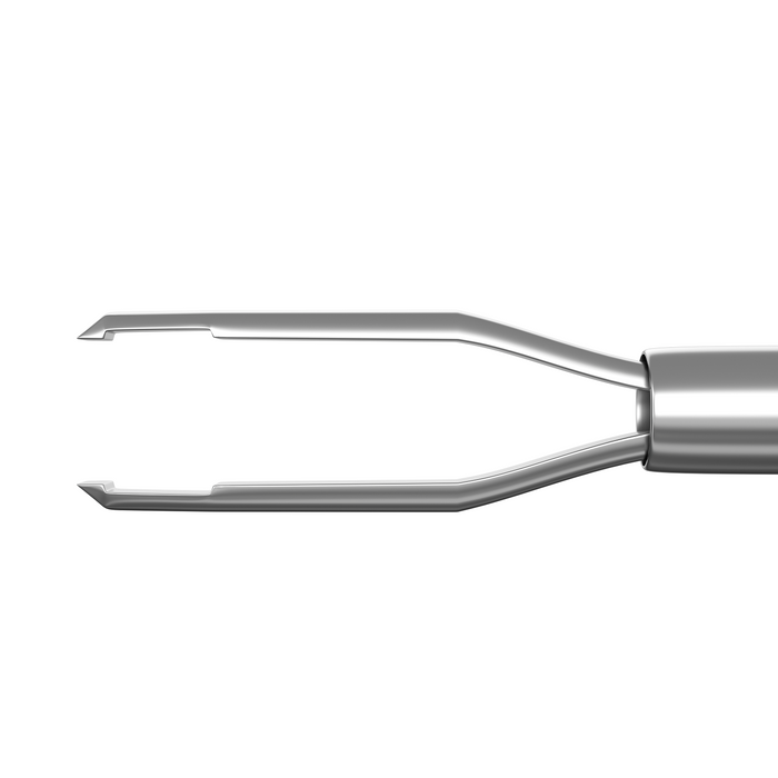 999R 12-410-23DP Disposable Vitreoretinal Eckardt End-Gripping Forceps, 23 Ga, Plastic Handle 360ᵒ, 6 per Box