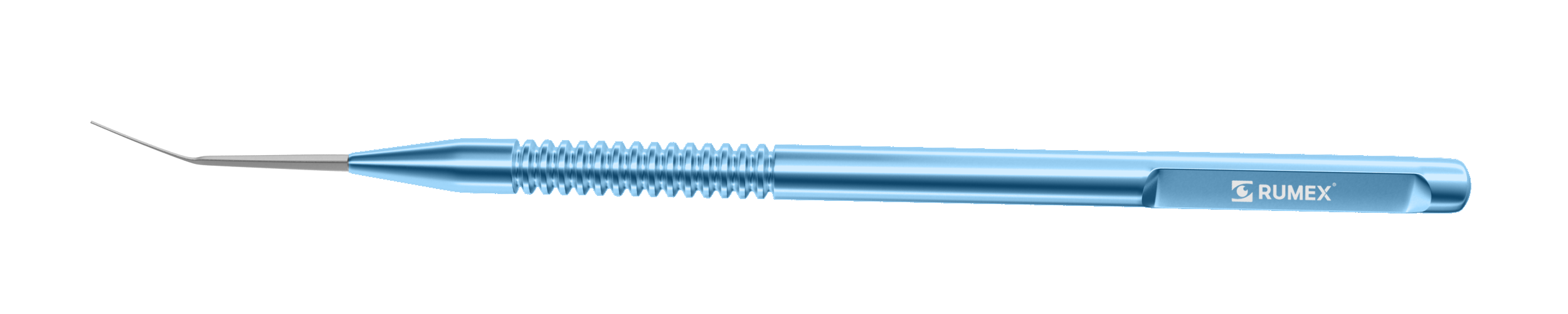 304R 13-011 Straight Spatula, 0.40 mm Wide, 14.00 mm Long, Length 122 mm, Round Titanium Handle