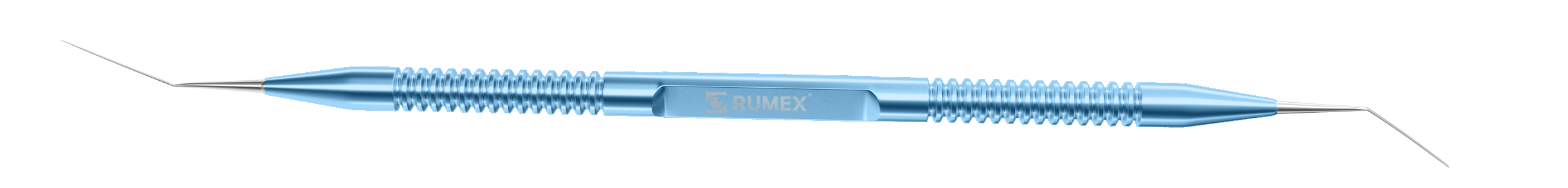 436R 13-032 Double Spatula, 0.30 mm and 0.50 mm Wide, 12.00 mm Long, Length 134 mm, Round Titanium Handle