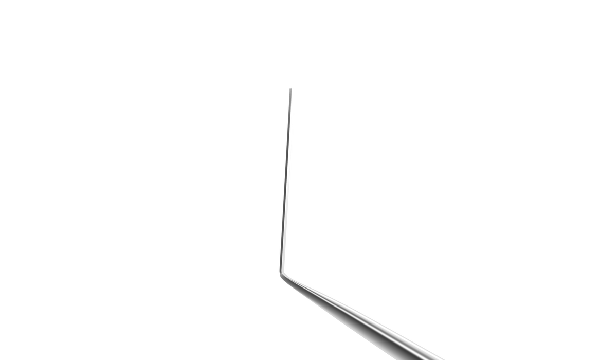 999R 13-147 Bicalto Guide, Blunt Tip,  Angled, Length 121 mm, Round Titanium Handle