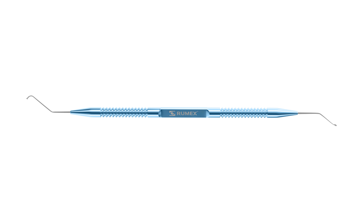 502R 13-181 Uy Laser Lens Fragmentation Combo Manipulator, Length 131 mm, Round Titanium Handle