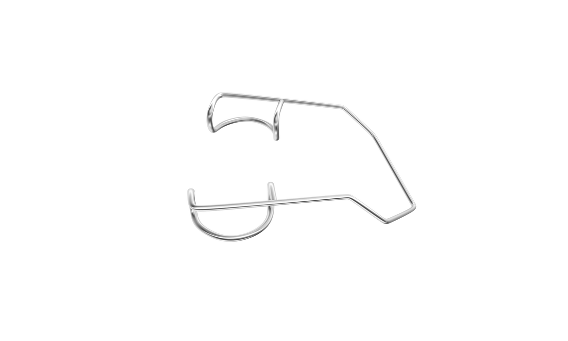 449R 14-023S Barraquer Wire Speculum, Temporal, Child Size, 11.00 mm Blades, Length 38 mm, Stainless Steel