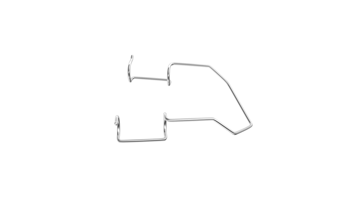 468R 14-025S Barraquer Wire Speculum, Temporal, Adult Size, Open 14.00 mm Blades, Length 45 mm, Stainless Steel