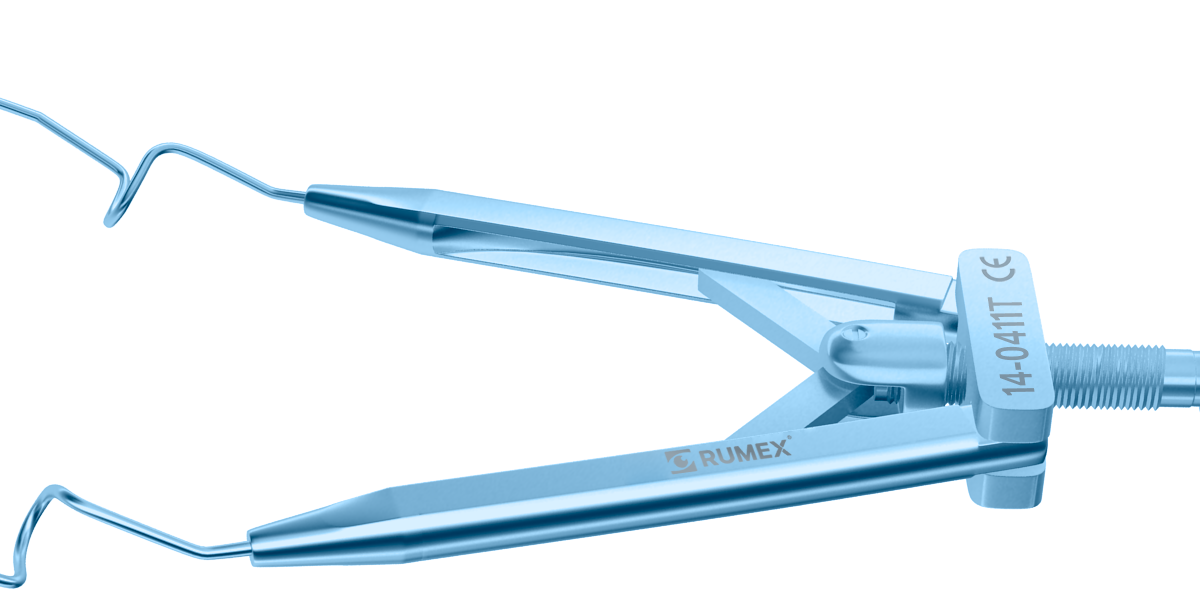 14-0411T Lieberman Nasal Speculum, 14.00 mm V-Shaped Blades, Flat