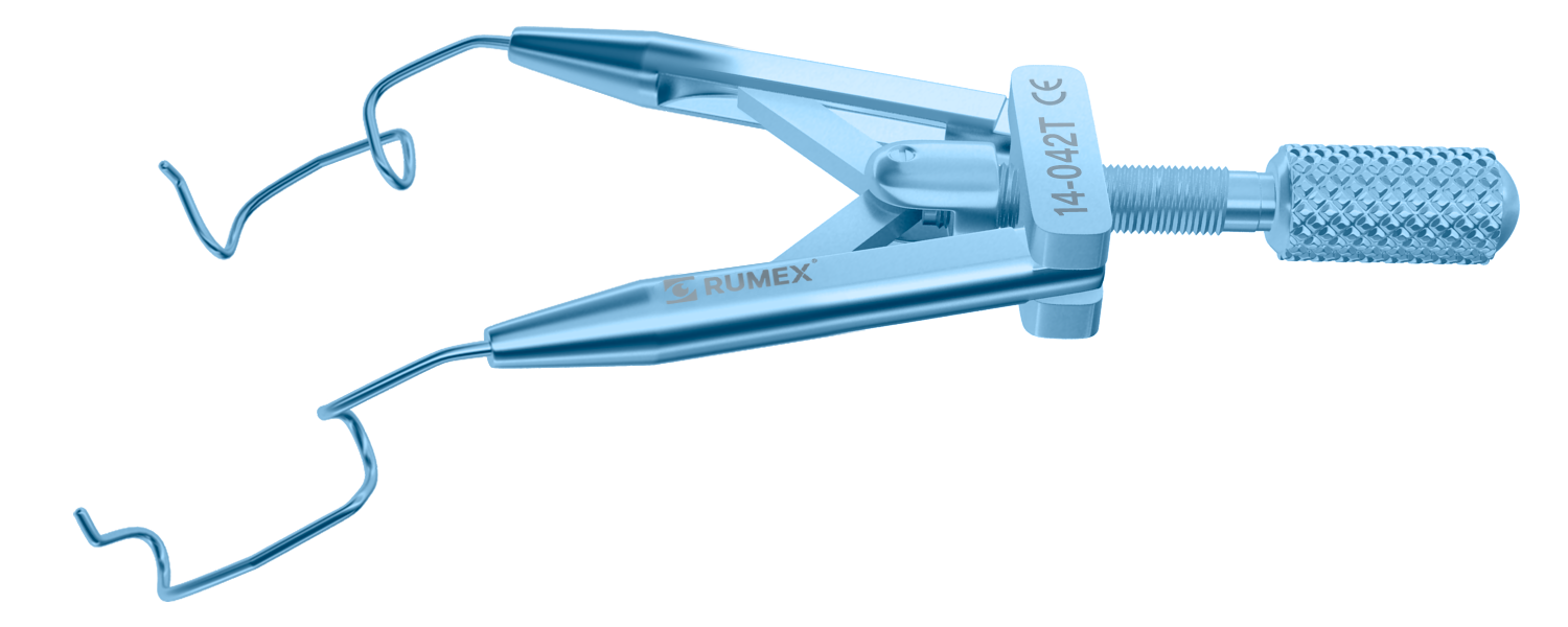 14-042T Lieberman Temporal Speculum, 10.00 mm V-Shaped Blades 14-042T Lieberman Temporal Speculum, 10.00 mm V-Shaped Blades