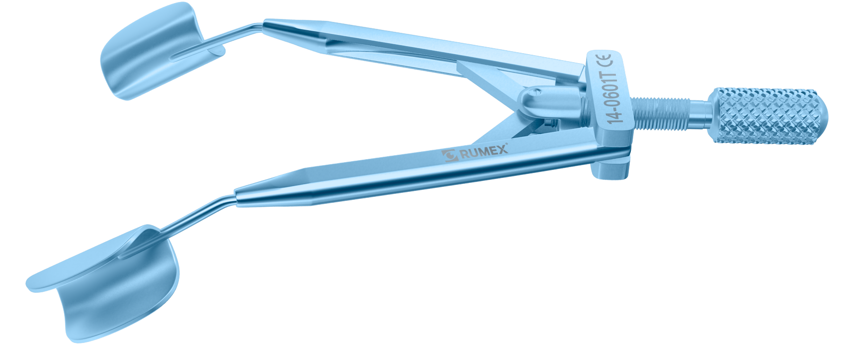 172R 14-0601T Kershner Reversible Speculum, 14.00 mm Solid Blades, Flat Branches, Length 70 mm, Titanium