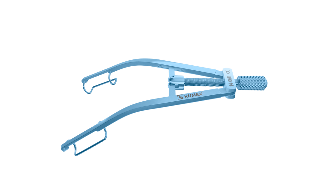 14-061T Castroviejo Speculum, Flat branches, Fenestrated 14.00 mm
