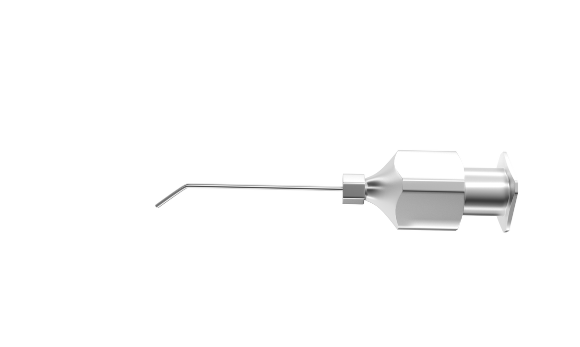 772R 15-052-27 Rycroft Anterior Chamber Cannula, 27 Ga x 22 mm, 6 mm Angled Tip