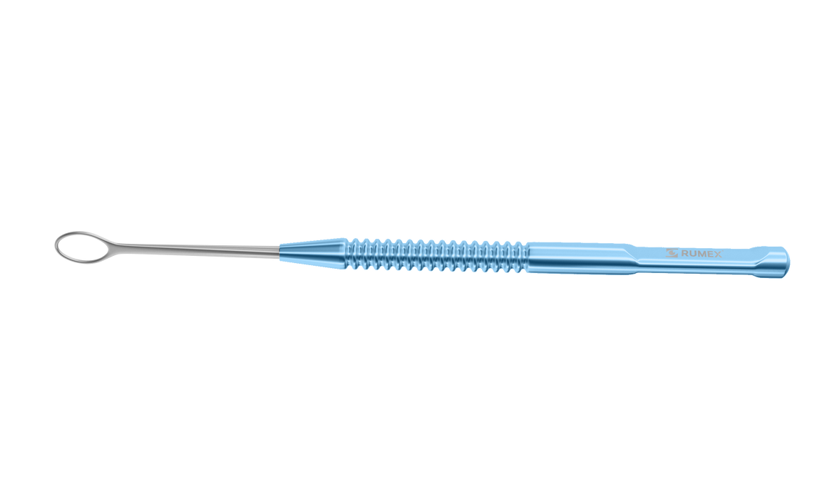 554R 16-115 Flynn Scleral Depressor, for Depressing Pediatric
Sclera, Length 100 mm, Round Titanium Handle