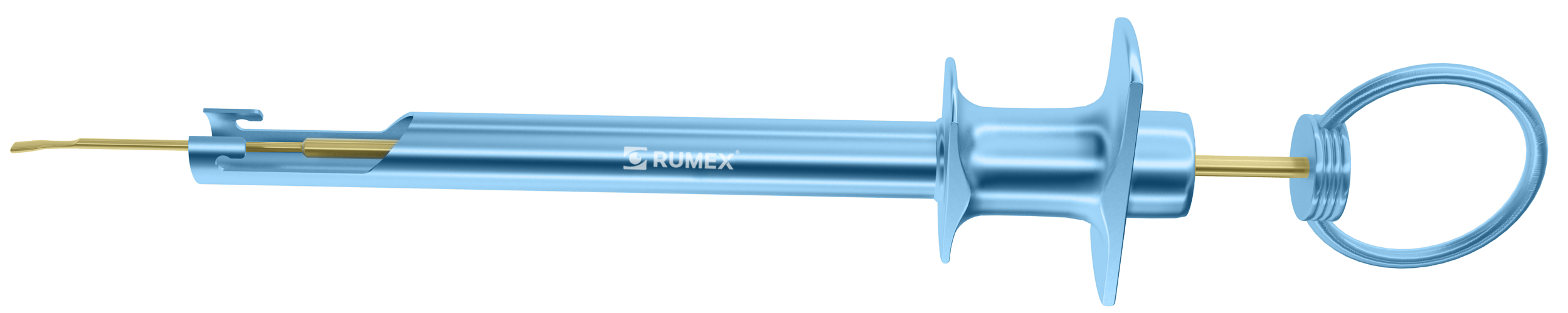 143R 16-2806 Next Generation IOL Injector for A, B, C Cartridges with Plunger Mechanism and Reverse Inner Spring, Length 212 mm, Titanium Handle with Ring