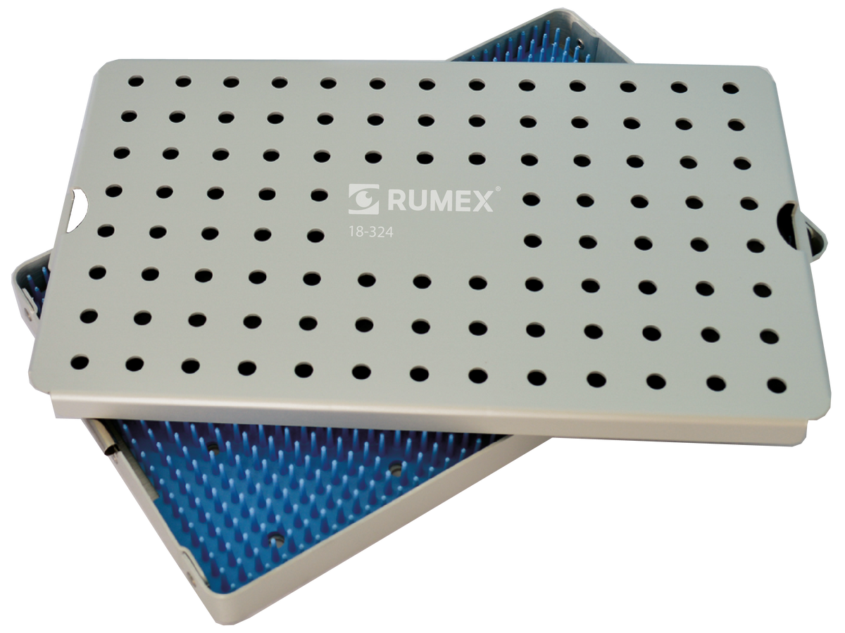 18-324 Aluminum Sterilization Tray with Silicone Mat, 260×160×20 mm, 10 ...