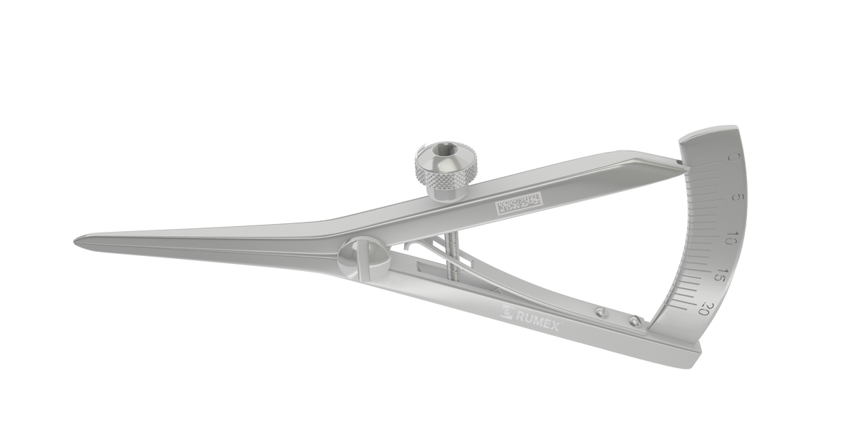 2-010S Castroviejo Caliper, Measure 0-20 mm, Both Sides Scale