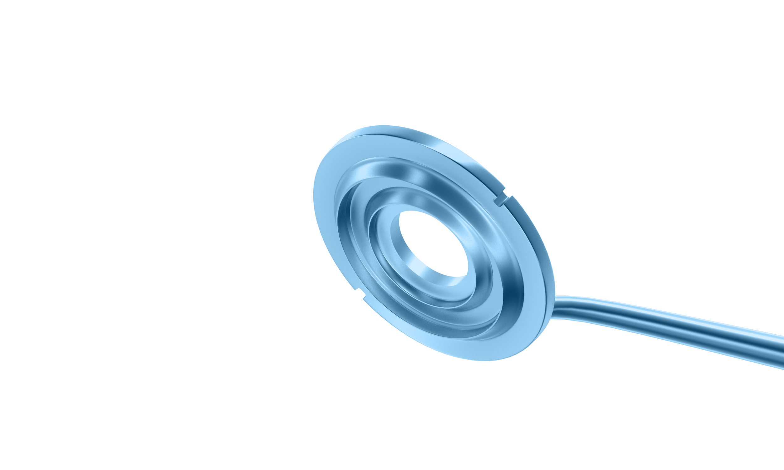 999R 3-143T Tunnel Zone Marker, 4.00/6.00 mm Diameter, 40° Angled to Handle, Length 127 mm, Titanium