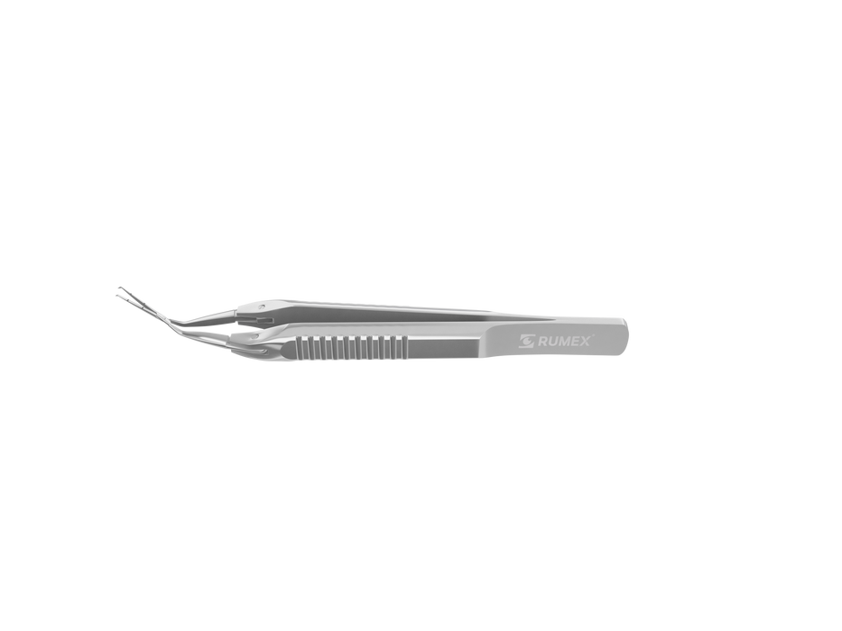 999R 4-0396/SFS Capsulorhexis Forceps with Scale (2.50/5.00 mm), Cross-Action, for 1.50 mm Incisions, Straight Stainless Steel Jaws (8.50 mm), Short Lever (16.00 mm), Short (71 mm) Flat Stainless Steel Handle, Length 90 mm