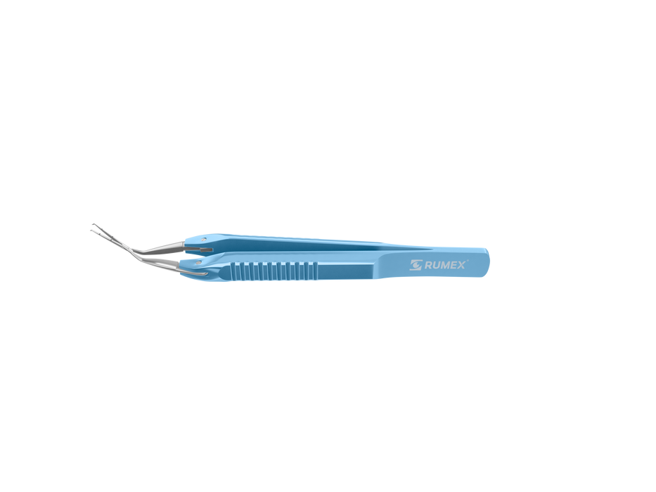 999R 4-0396/SF Capsulorhexis Forceps with Scale (2.50/5.00 mm), Cross-Action, for 1.50 mm Incisions, Straight Stainless Steel Jaws (8.50 mm), Short Lever (16.00 mm), Short (71 mm) Flat Titanium Handle, Length 90 mm