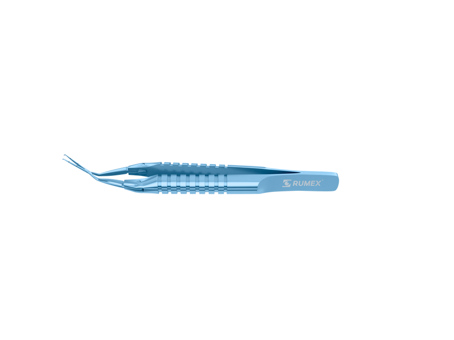 999R 4-0396/SRS Capsulorhexis Forceps with Scale (2.50/5.00 mm), Cross-Action, for 1.50 mm Incisions, Straight Stainless Steel Jaws (8.50 mm), Short Lever (16.00 mm), Short (71 mm) Round Stainless Steel Handle, Length 90 mm