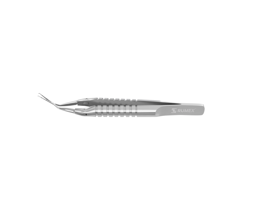 999R 4-0396/SRT Capsulorhexis Forceps with Scale (2.50/5.00 mm), Cross-Action, for 1.50 mm Incisions, Straight Titanium Jaws (8.50 mm), Short Lever (16.00 mm), Short (71 mm) Round Titanium Handle, Length 90 mm