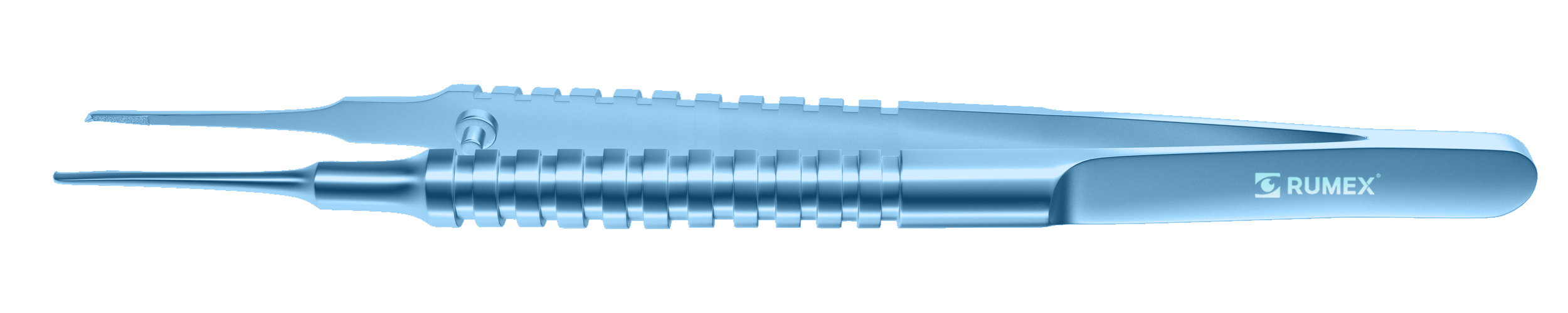 572R 4-057T Catalano Corneal Forceps, 0.50 mm, 1x2 Teeth, Round Handle, 5.00 mm Tying Platform,  Length 105 mm, Titanium