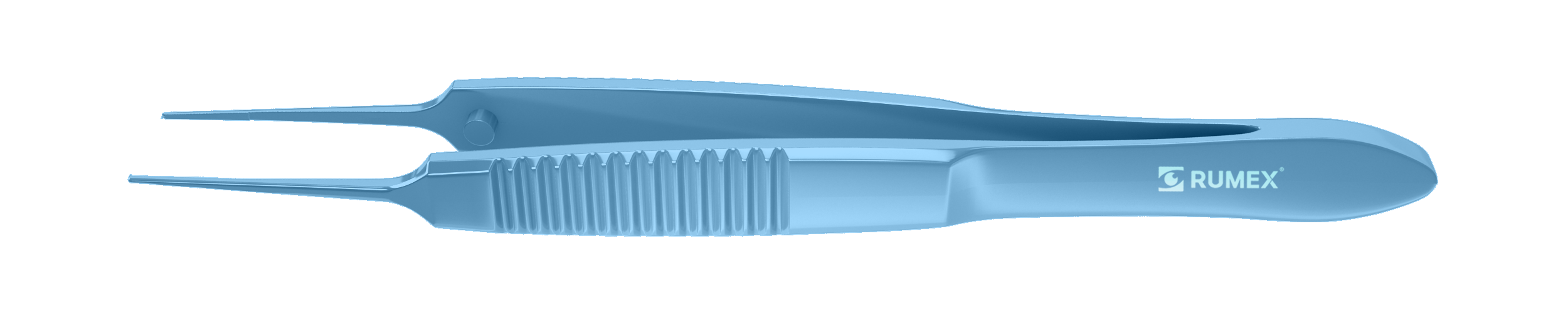 380R 4-059T Bonn Corneal Forceps, Straight, 0.12 mm, 1x2 Teeth, Small Size, Flat Handle, Length 72 mm, Titanium