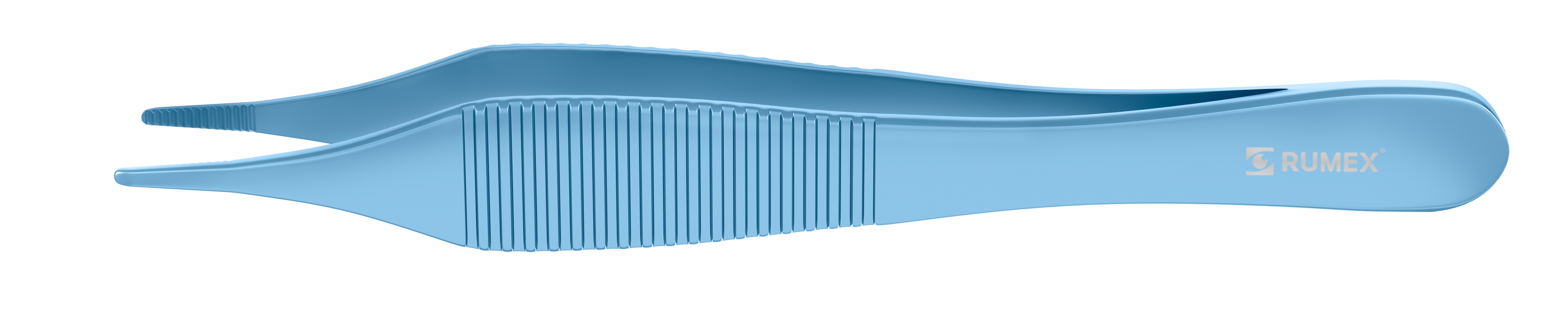 655R 4-0740T Adson Dressing Forceps, Flat Handle, Length 124 mm, Titanium