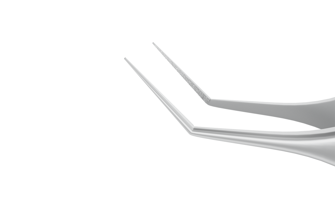 124R 4-091S Kelman-McPherson Tying Forceps, Angled Shafts, with 8.00 mm Tying Platform, Length 84 mm, Stainless Steel