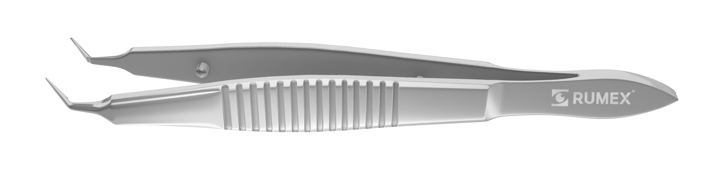 184R 4-2012S Stodulka Forceps for Small-Incision Lenticule Extraction (ReLEx SMILE), Angled, Flat Handle, Length 100 mm, Stainless Steel
