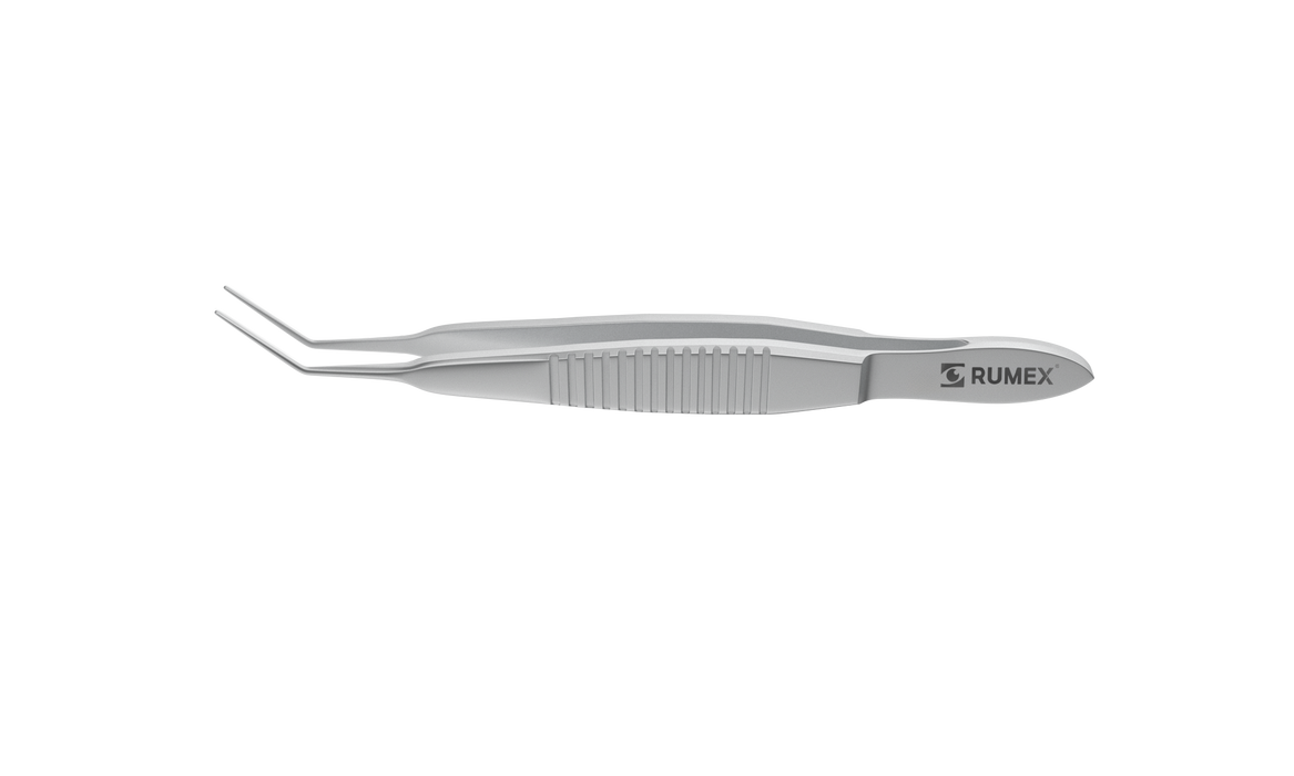077R 4-2108S Faulkner Lens Holding Forceps, Angled shafts, Smooth Jaws, Length 105 mm, Stainless Steel