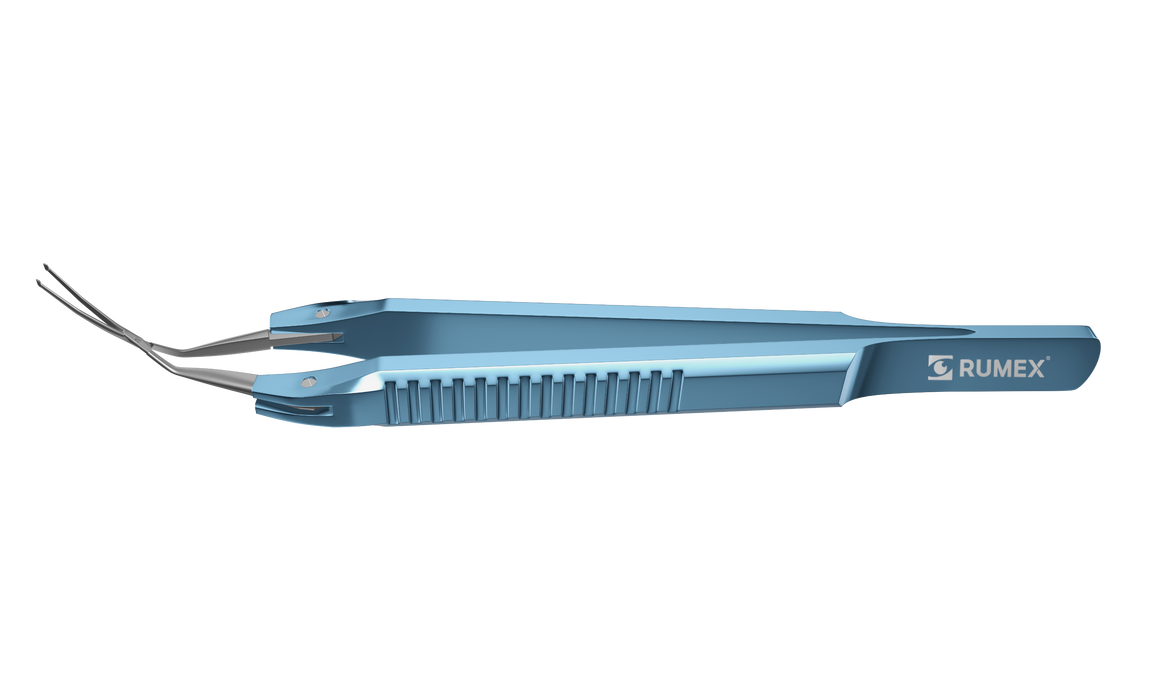 836R 4-251 Cross-Action DMEK Forceps, Length 110 mm, Flat Titanium Handle