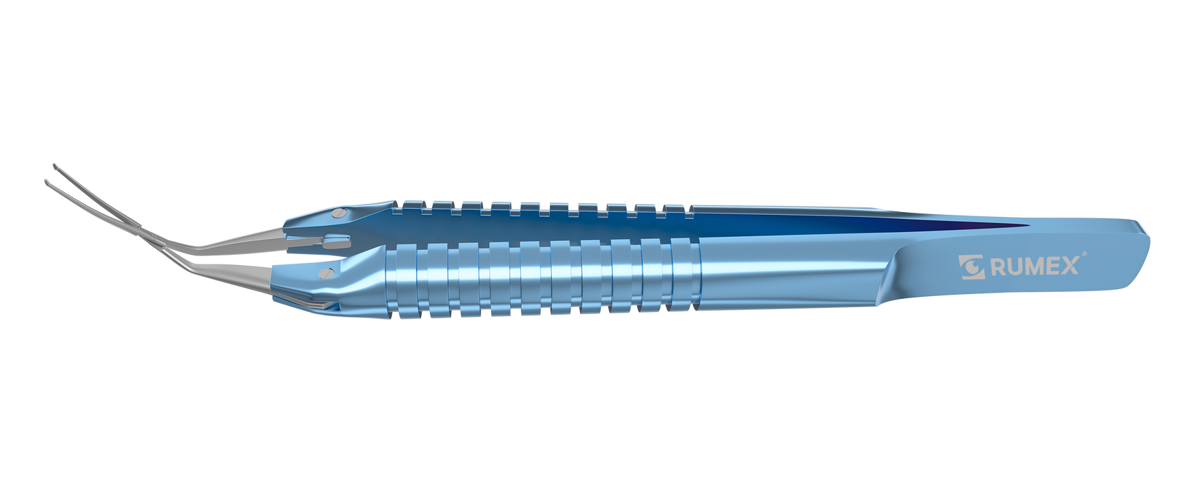 999R 4-262 Cross-Action DMEK Forceps, Length 110 mm, Round Titanium Handle