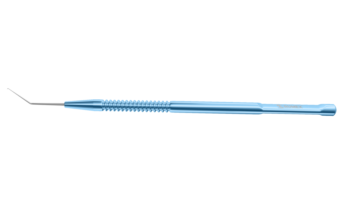 443R 7-1251 Fine Phaconit Quick Chopper, 0.35 mm Width, Angled, Length 120 mm, Round Titanium Handle