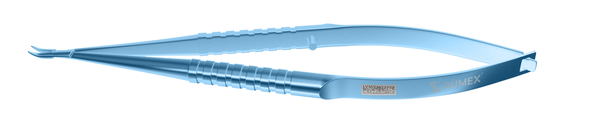 8-025T Barraquer Needle Holder, 8.00 mm Extra Fine Jaws, Curved