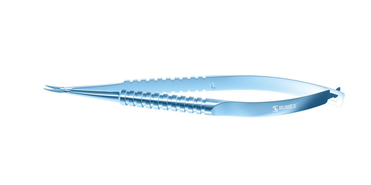 8-045T Barraquer Needle Holder, 8.00 mm Extra Fine Jaws, Curved
