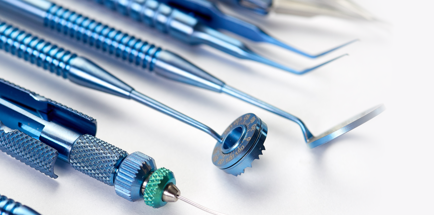 Spherical Rumer Medical Tool RUMEX titanium and stainless steel instruments for ophthalmic surgery ...