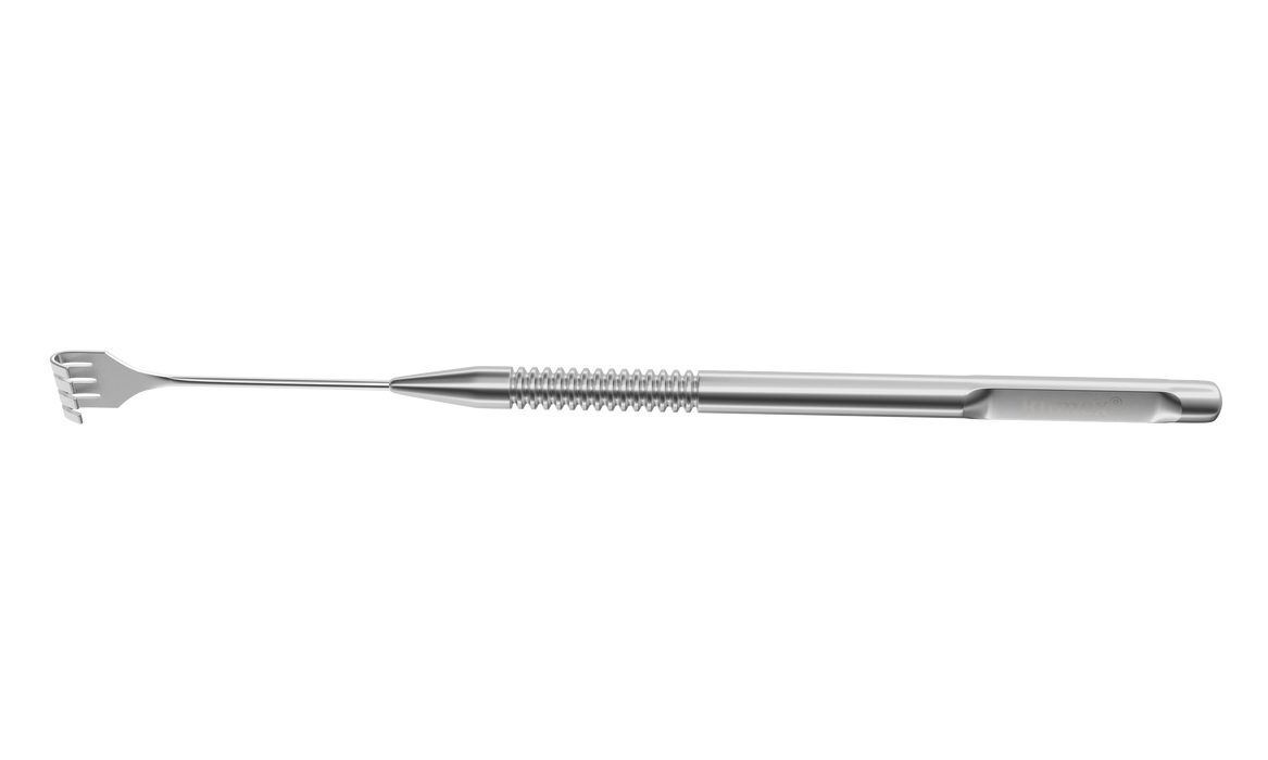 999R 10-014S Knapp Lacrimal Sac Retractor, Blunt 4 x 8.00 mm Four Prongs Tip, Length 140 mm, Stainless Steel