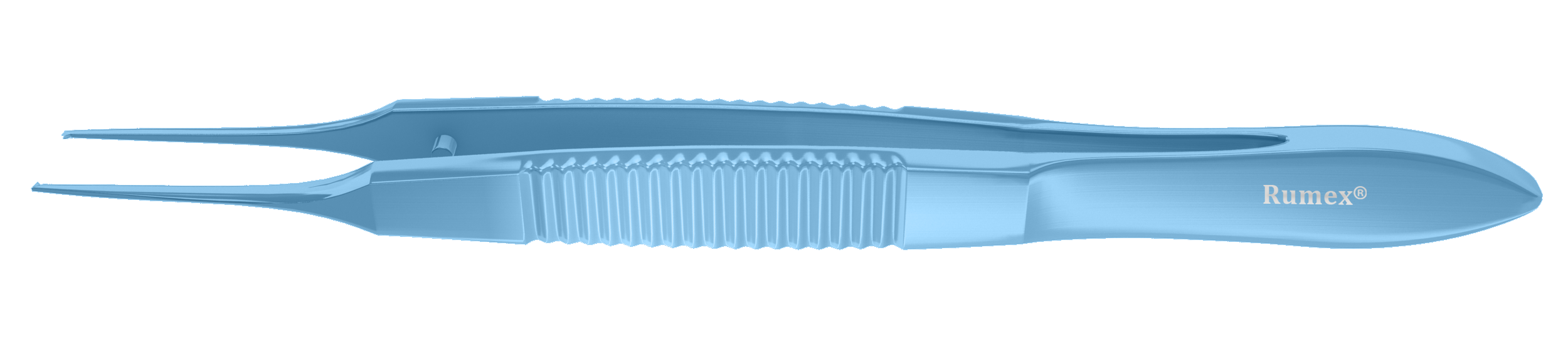 055R 4-058T Bonn Corneal Forceps, Straight, 0.12 mm, 1x2 Teeth, Medium Size, Flat Handle, Length 94 mm, Titanium