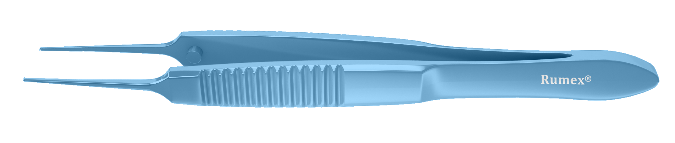 380R 4-059T Bonn Corneal Forceps, Straight, 0.12 mm, 1x2 Teeth, Small Size, Flat Handle, Length 72 mm, Titanium