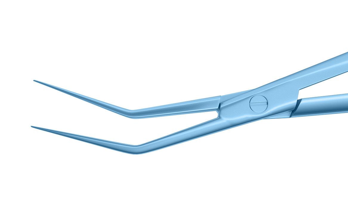 366R 4-2019T Corneal Donor Insertion Forceps, Round Handle, Length 125 mm, Titanium