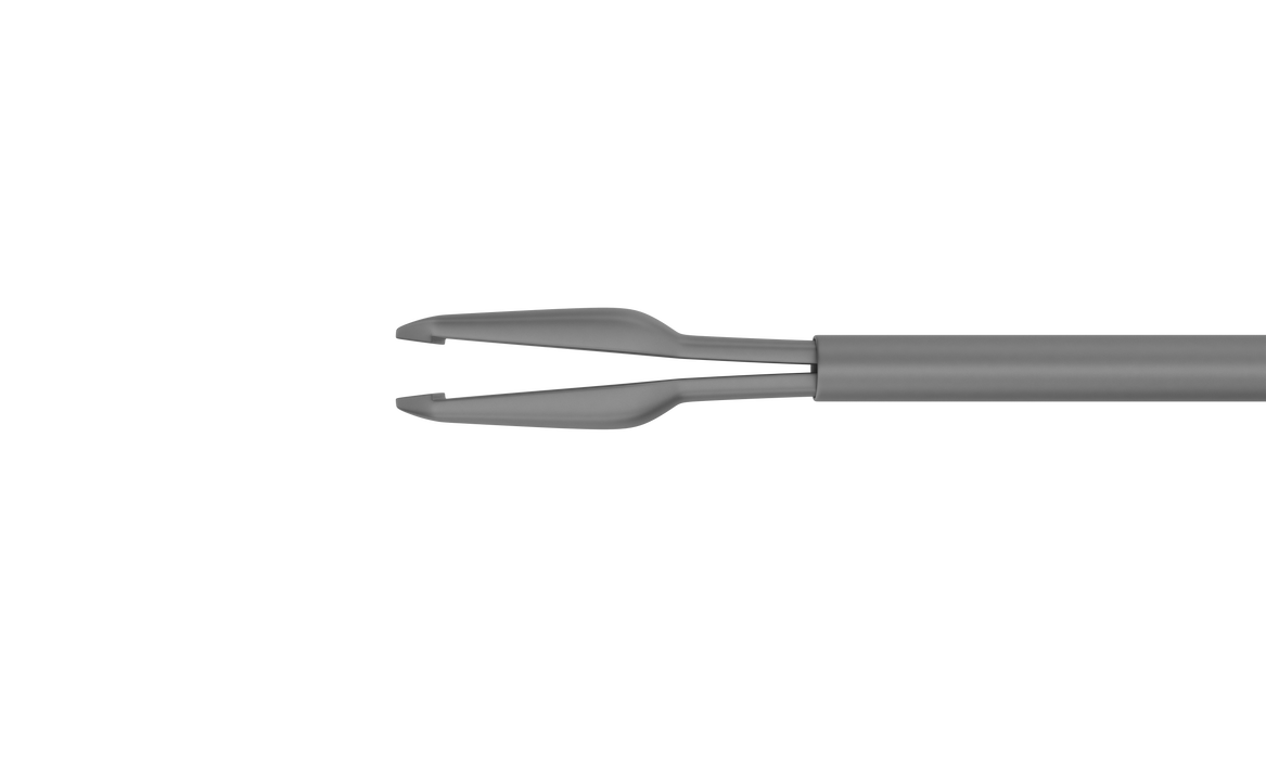 640R 12-325-23H Pick Vitreoretinal Forceps, Attached to a Universal Handle, with RUMEX Flushing System, 23 Ga