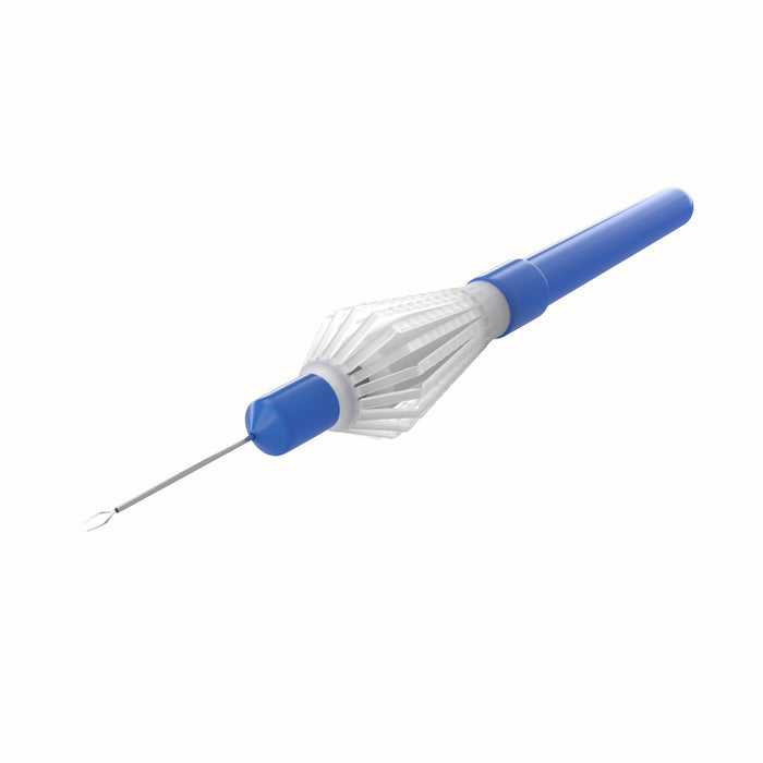 999R 12-410-25DP Disposable Vitreoretinal Eckardt End-Gripping Forceps, 25 Ga, Plastic Handle 360ᵒ, 6 per Box