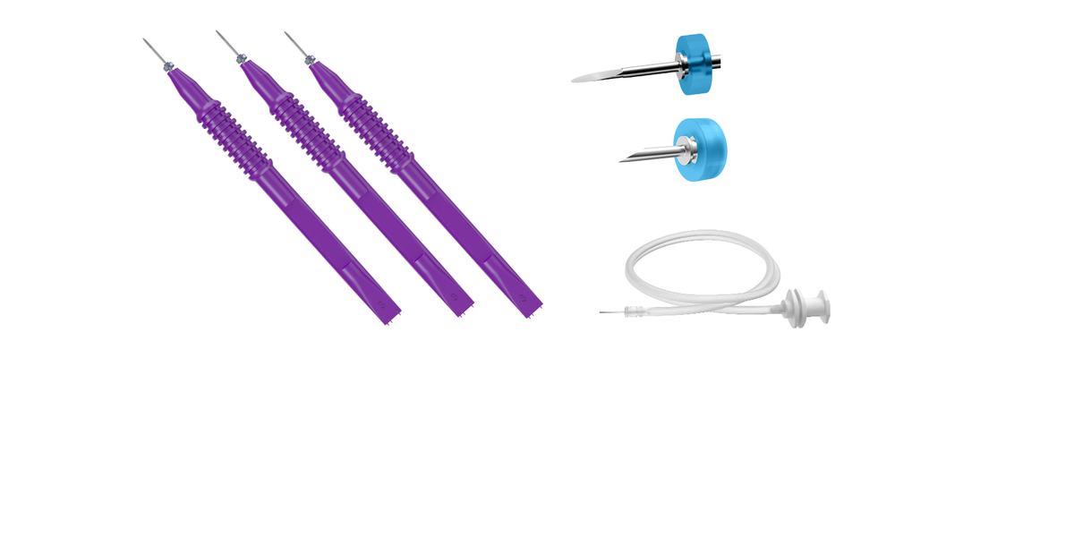 12-5227 Disposable One Step Trocar System, 27 Ga (1 Set of 3