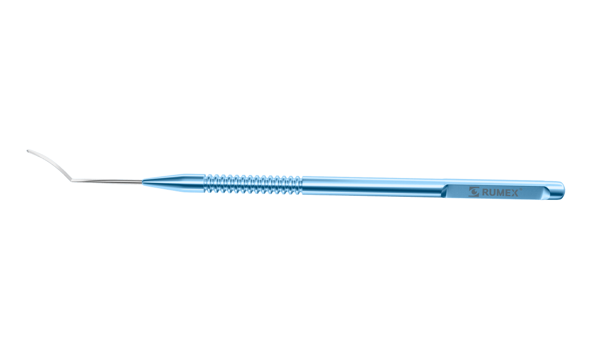 374R 13-138 Corneal Dissector, Curved, Length 127 mm, Round Titanium Handle