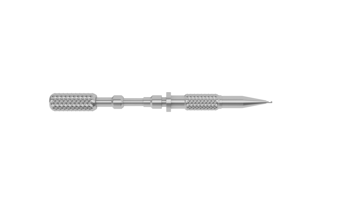 123R 16-010 Rumex Corneoscleral Punch (0.50, 0.75, 1.00, 1.50 mm Tips), Length 122 mm, Titanium Handle