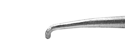 591R 5-021 Lewicky Hook, Angled, 0.15 mm x 10.00 mm Shaft, Length 120 mm, Round Titanium Handle