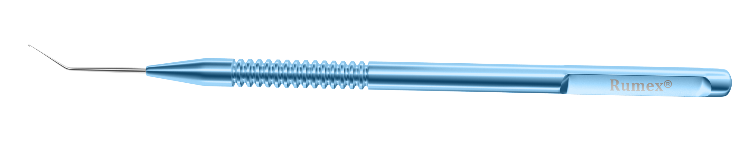 5-030 Kuglen Hook, H-Shaped mm, Angled, Handle 122 — Length Titanium Round Tip, Iris