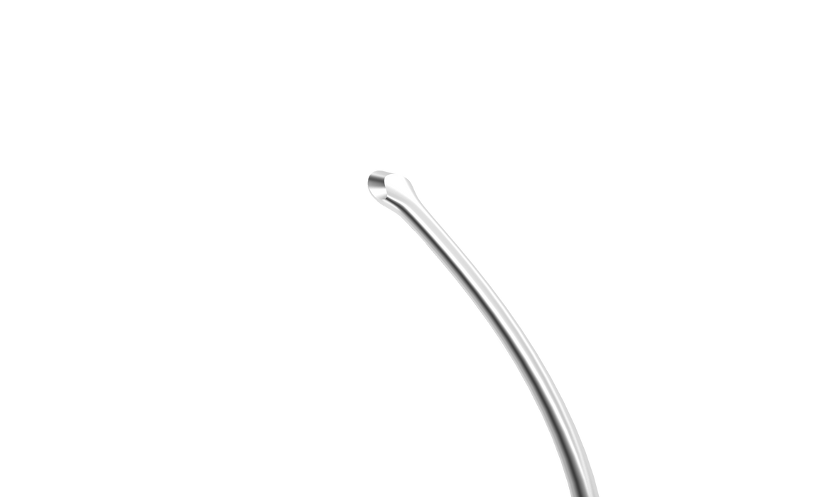 301R 20-207 Stodulka ReLEx Smile Double Lenticule Spatula (Blunt Spoon and Flat Spatula), Length 130 mm, Round Titanium Handle