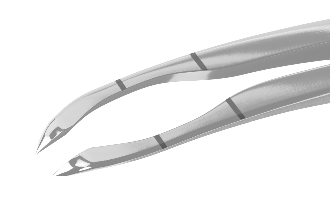 142R 4-032S Small-Incision Capsulorhexis Forceps with Limiter, Cystotome Tips, Curved Micro-Thin Jaws, Fits through 2.00 mm Incision, Flat Handle, Length 105 mm, Stainless Steel